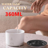 Load image into Gallery viewer, Ultrasonic Essential Oil Diffuser with Flame &amp; Volcano Effect - Remote Control, 2 Mist Modes, 2 Timer Settings, Auto Shut-Off - Aromatherapy Air Humidifier for Home, Office, Spa - Gardino