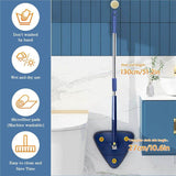 Load image into Gallery viewer, 360 Degree Rotatable Adjustable Triangle Cleaning Mop with Stainless Steel Long Handle Push-Pull Squeezing Cleaning Mop Dry &amp; Wet Mop Floor Windows Ceiling - Gardino
