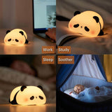 Load image into Gallery viewer, Panda Night Light for Kids – USB Rechargeable, Touch Control Bedside Lamp for Toddlers &amp; Babies | Ideal Gift for Girls &amp; Moms - Gardino