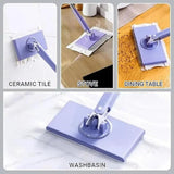Load image into Gallery viewer, Flat Mop with Push Pull Cloth Changing Handle for Kitchen Bathroom and Tabletop Automatic Floor Cleaner with Changing Cloth Gardino
