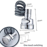 Load image into Gallery viewer, Kitchen Sink Sprayer, Sink Sprayer Attachment for Faucet, Faucet Sprayer Attachment, Faucet Extender Aerator with Stretchable Hose, Kitchen Water Saving Sink Sprayer, 3 Water Outlet Modes Gardino