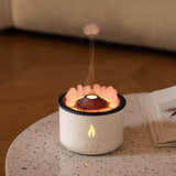 Load image into Gallery viewer, Ultrasonic Essential Oil Diffuser with Flame &amp; Volcano Effect - Remote Control, 2 Mist Modes, 2 Timer Settings, Auto Shut-Off - Aromatherapy Air Humidifier for Home, Office, Spa - Gardino