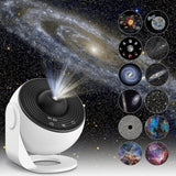 Load image into Gallery viewer, 360° Rotating Star Projector with Timer – Starry Planetarium Night Light Gardino