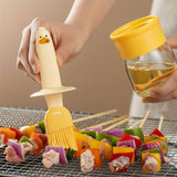 Load image into Gallery viewer, Gardino 2 IN 1 Oil Dispenser Bottle with Silicone Basting Brush for Cooking Vinegar Sauce BBQ Grill Frying Baking,Air Fryer,Glass Olive Oil Dispenser for Kitchen. - Gardino