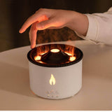 Load image into Gallery viewer, Ultrasonic Essential Oil Diffuser with Flame &amp; Volcano Effect - Remote Control, 2 Mist Modes, 2 Timer Settings, Auto Shut-Off - Aromatherapy Air Humidifier for Home, Office, Spa - Gardino