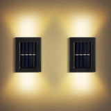 Load image into Gallery viewer, Solar Solar Wall Light Exterior Porch Lights Fence Fixture Deck Patio Decor Water Resistant Modern Sconce for Outdoor Backyard Garden (Pack of 1) - Gardino