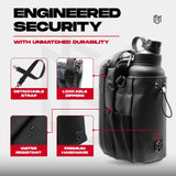 Load image into Gallery viewer, Magnetic Gym Bottle Holder Bag with Storage Pockets &amp; Zippered Compartments