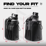 Load image into Gallery viewer, Magnetic Gym Bottle Holder Bag with Storage Pockets &amp; Zippered Compartments