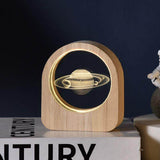 Load image into Gallery viewer, Crystal Ball Night Lamp with Wooden Frame, USB Powered System, 3D LED Sphere for Home and Office Décor - Gardino