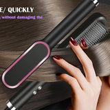 Load image into Gallery viewer, Hair Straightener, Hair Straightener Comb For Women &amp; Men, Hair Styler, Straightener Machine Brush/Ptc Heating Electric Straightener With 5 Temperature - Gardino