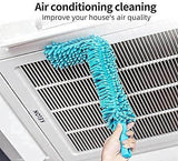 Load image into Gallery viewer, Foldable Microfiber Fan Cleaning Duster Flexible Fan mop for Quick and Easy Cleaning of Home, Kitchen, Car, Ceiling, and Fan Dusting Brush with Long Rod, Multicolour - Gardino