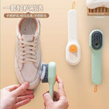 Load image into Gallery viewer, Liquid Adding Soft Fur Cleaning Brush, Multifunctional Shoe Brush, Long Handle Liquid Adding Cleaning Brush Clothes Cleaning Tools (Pack of 2) - Gardino