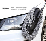 Load image into Gallery viewer, Microfiber Car Cleaning Soft Brush Ideal as Mop Duster, Washing Brush with Long Handle, Dust Cleaner Car Wash Brush with Handle, Soft Brush Scratch Free. - Gardino