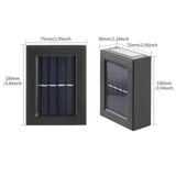 Load image into Gallery viewer, Solar Solar Wall Light Exterior Porch Lights Fence Fixture Deck Patio Decor Water Resistant Modern Sconce for Outdoor Backyard Garden (Pack of 1) - Gardino