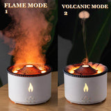 Load image into Gallery viewer, Ultrasonic Essential Oil Diffuser with Flame &amp; Volcano Effect - Remote Control, 2 Mist Modes, 2 Timer Settings, Auto Shut-Off - Aromatherapy Air Humidifier for Home, Office, Spa - Gardino