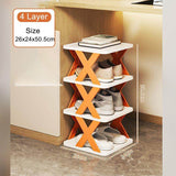 Load image into Gallery viewer, Gardino 4 Layer Shoe Rack, Stackable Shoe Storage Organizer for Bedroom Entryway ( Multicolor) - Gardino