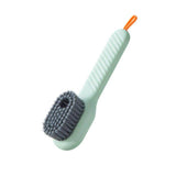 Load image into Gallery viewer, Liquid Adding Soft Fur Cleaning Brush, Multifunctional Shoe Brush, Long Handle Liquid Adding Cleaning Brush Clothes Cleaning Tools (Pack of 2) - Gardino