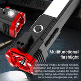 Load image into Gallery viewer, Portable Rechargeable Torch LED Flashlight Long Distance Beam Range with Power Bank, Hammer and Strong Magnets, - Gardino