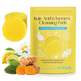 Load image into Gallery viewer, Turmeric &amp; Kojic Acid Face Cleansing Pads | Brightening &amp; Dark Spot Reduction | Vitamin C &amp; Retinol-Infused Makeup Remover for Women &amp; Men Gardino