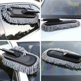 Load image into Gallery viewer, Microfiber Car Cleaning Soft Brush Ideal as Mop Duster, Washing Brush with Long Handle, Dust Cleaner Car Wash Brush with Handle, Soft Brush Scratch Free. - Gardino