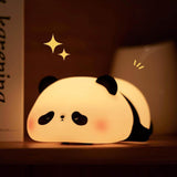 Load image into Gallery viewer, Panda Night Light for Kids – USB Rechargeable, Touch Control Bedside Lamp for Toddlers &amp; Babies | Ideal Gift for Girls &amp; Moms - Gardino