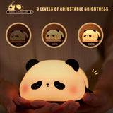 Load image into Gallery viewer, Panda Night Light for Kids – USB Rechargeable, Touch Control Bedside Lamp for Toddlers &amp; Babies | Ideal Gift for Girls &amp; Moms - Gardino