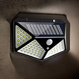 Load image into Gallery viewer, Solar Interaction Wall Lamp Solar Out Door Powered Motion Sensor Interaction Garden Wall 100 Led Lamp 3 Modes Gardino