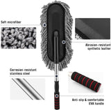 Load image into Gallery viewer, Microfiber Car Cleaning Soft Brush Ideal as Mop Duster, Washing Brush with Long Handle, Dust Cleaner Car Wash Brush with Handle, Soft Brush Scratch Free. - Gardino